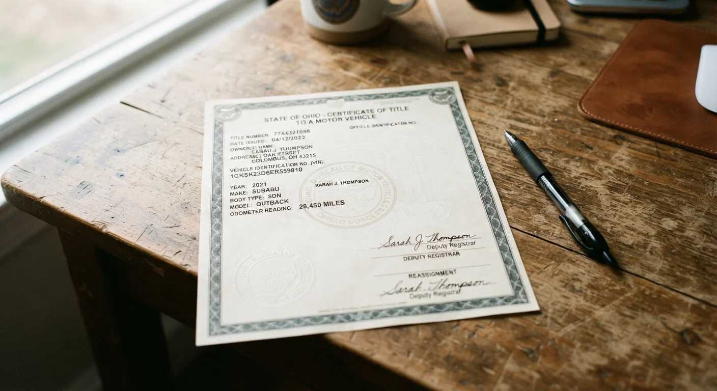 Reading Your Car's Title: What Every Field Actually Means