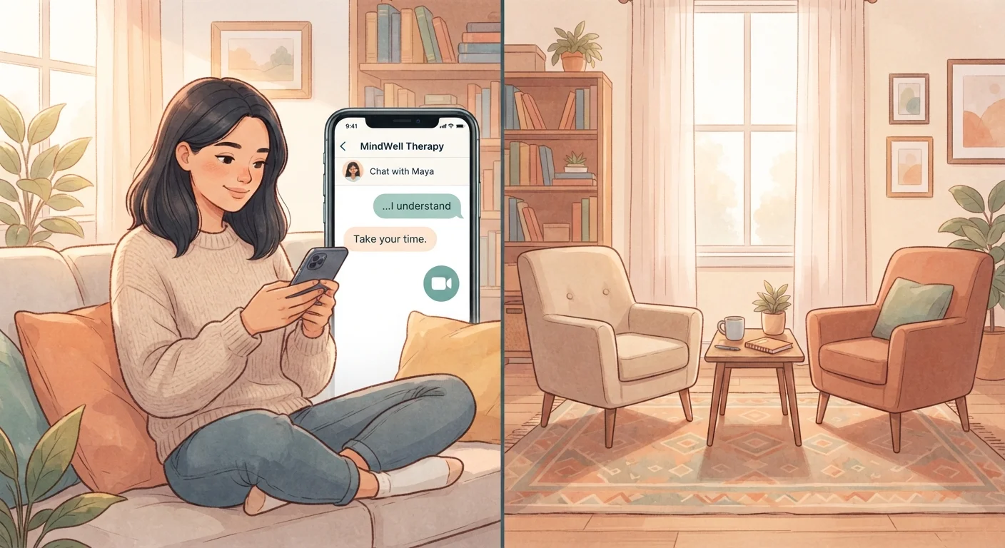 Therapy Apps and In-Person Counseling: What Each Offers